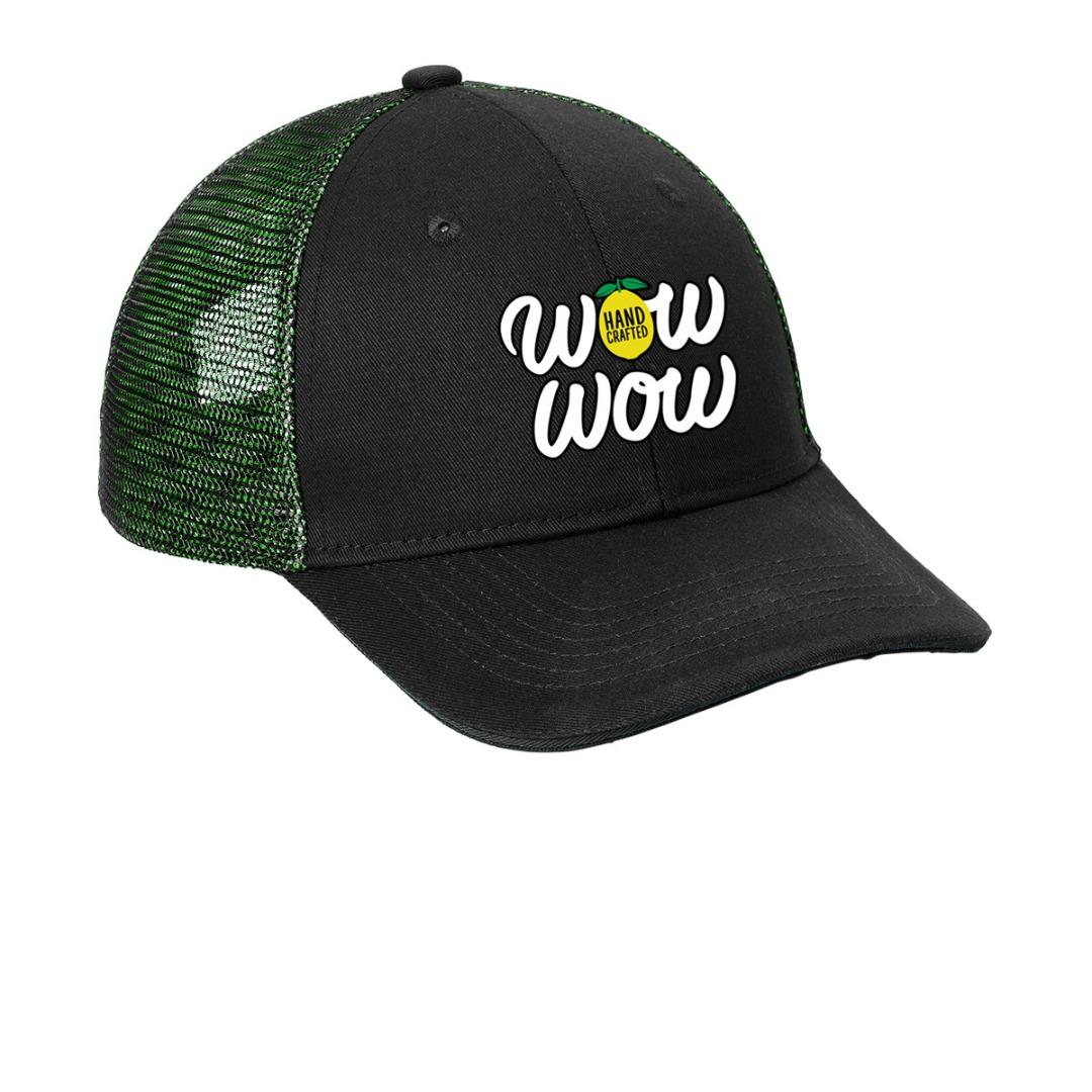 Double Mesh Snapback Sandwich Bill Cap